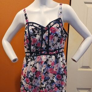 Torrid Floral Strappy Rank Top